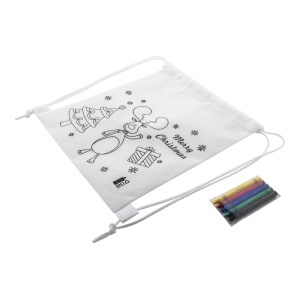 AP Julfar Bag A - colouring Christmas drawstring bag - Img 3
