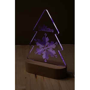 AP Woodify Xmas - Christmas tree LED light trophy