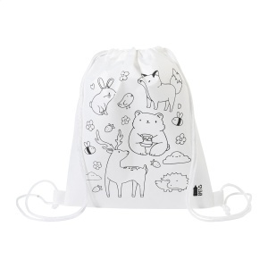 AP Zocolo - RPET colouring drawstring bag, animals - Img 3