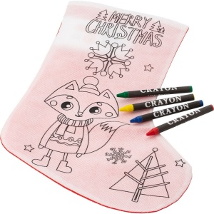 AX™ Christmas stocking for colouring, crayons - Img 2