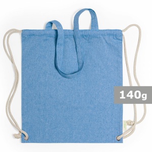 AX™ Geantă de bumbac reciclat 2 în 1, geantă cu șnur și geantă de cumpărături - Img 1