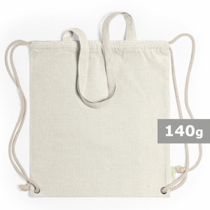 AX™ Geantă de bumbac reciclat 2 în 1, geantă cu șnur și geantă de cumpărături - Img 11