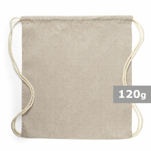AX™ Recycled cotton drawstring bag - Img 1