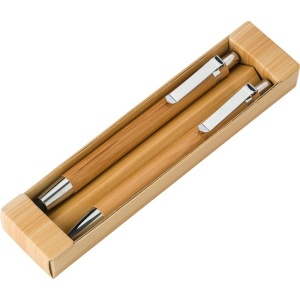 AX Bamboo writing set, ball pen with touch pen and mechanical pencil