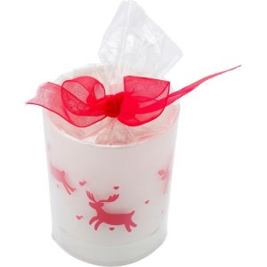 AX Decorated candle holder with tea light