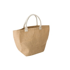 AX Jute shopping bag with cotton handles