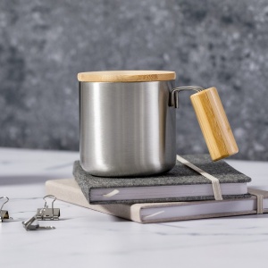 AX Recycled stainless steel thermo mug 330 ml - Img 2