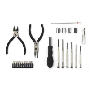 AX Set de scule, șurubelniță, 8 biți, lanternă de buzunar cu 3 LED-uri