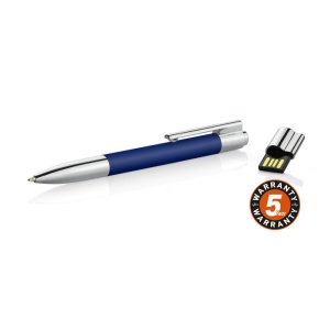 BLUE C™ Ball pen with USB flash drive 8 GB BRAINY