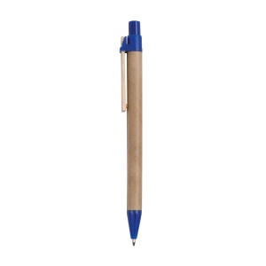 Cardboard snap pen with wooden clip - Img 4