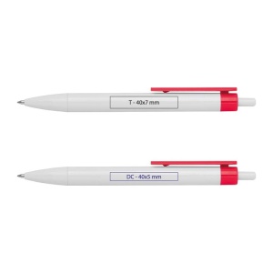 CM™ Pix alb cu clip colorat