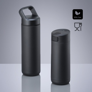 CO Expedition Set: cană de cafea 450 ml și sticlă din oțel 650 ml