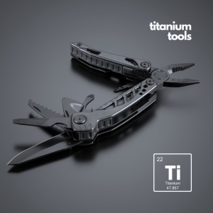 CO Optima multitool din oțel cu acoperire de titan