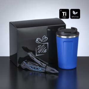 CO Travel Set II: cană termică nordic 350 ml și multitool optima