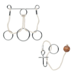 CONNECTION Set of 2 metal brain teasers