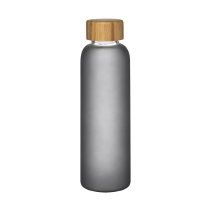 Frosted glass bottle and bamboo lid, capacity 500 ml - Img 7