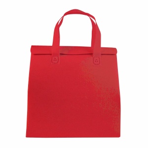 Geantă frigorifică laminată din material nețesut 100 g/m2 cu închidere cu velcro, 27 x 28 x 6 cm - Img 5