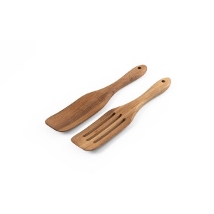 hi!™ BATALI Set de două tacâmuri din lemn de salcâm
