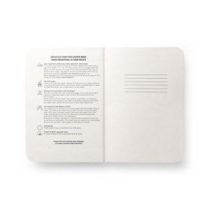 hi!™ COFFEEPAD SEMI-RIGID Blocnotes A5 cu copertă semi-rigidă realizată din deșeuri de coji de cafea (65%)
