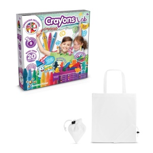 hi!™ Crayon Factory Kit II Joc educațional furnizat cu o pungă de cadou pliabilă 190T