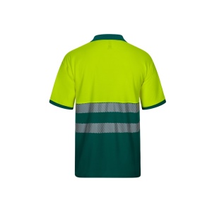 hi!™ VL ACHELOUS Tricou polo piqué bicolor (150g/m²) cu mâneci scurte, din bumbac (55%) și poliester (45%)