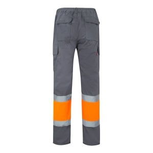 hi!™ VL ATHENA Pantaloni din twill în două tonuri (210g/m²), căptușiți, cu mai multe buzunare, din bumbac (20%) și poliester (80%)