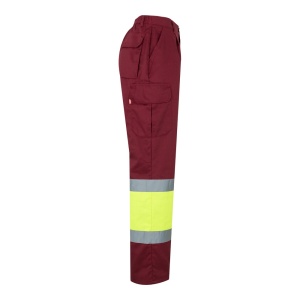 hi!™ VL ATHENA Two-tone twill (210g/m²), padded, multi-pocket trousers in cotton (20%) and polyester (80%) - Img 34
