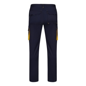 hi!™ VL FIDES Pantaloni extensibili cu buzunare multiple (240g/m²), în două tonuri, din bumbac (46%), EME (38%) și poliester (16%)