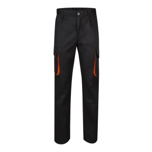 hi!™ VL HYPNOS Pantaloni de twill cu buzunare multiple în două tonuri (200g/m²), din bumbac (35%) și poliester (65%)