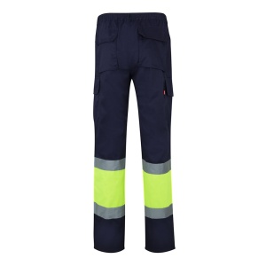 hi!™ VL POSEIDON LARGE Pantaloni din twill cu buzunare multiple în două tonuri (210g/m²), din bumbac (20%) și poliester (80%)