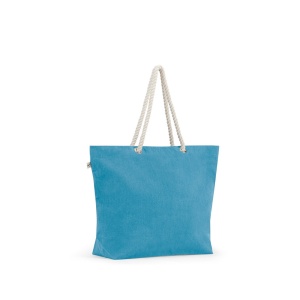 HI ATHENS. Sacoșă de plajă din bumbac reciclat (70%) și poliester reciclat (30%) (220 g/m²) - Img 4