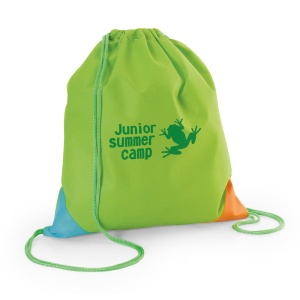 HI BISSAYA. Colourful non-woven drawstring bag (80 g/m²) - Img 1