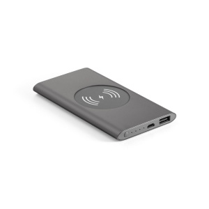 HI CASSINI. Power bank 4.000 mAh with 5W wireless charger in recycled aluminium (100% rAL) - Img 6