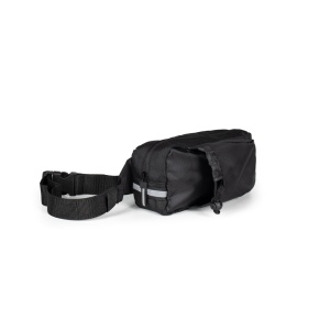 HI DELFOS POUCH SHINY. Geantă de talie 300D (finisaj lucios) cu poliester reciclat și 600D cupoliester reciclat cu elemente reflectorizante