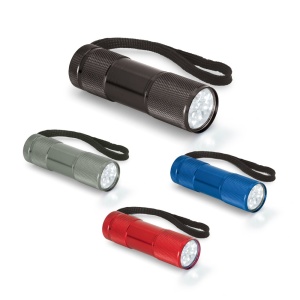HI FLASHY. Lanternă din aluminiu cu 9 LED-uri