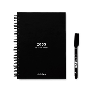 HI STARTER KIT INFINITE PLANNER A5. Setul include un "Jurnal infinit", kit de curățare, marker și suport pentru marker - Img 2