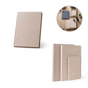 HI TEAPAD RIGID. A5 notepad with hard cover made from tea leafs waste (65%)