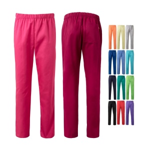 HI VL APHRODITE. Twill trousers (190g/m²), in cotton (35%) and polyester (65%)