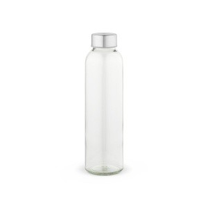 Lima Glass Bottle 530ml. Silver lid