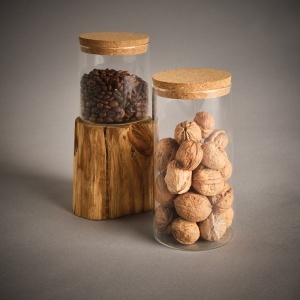 Magritte 1000 Canister Borosilicate Glass 1015ml. Cork lid - Img 7