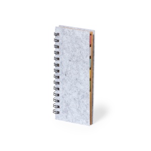 MAK Aurat - Sticky Notepad Felt RPET 30 Sheets Notepad. 25 Sticky Notes 4,5 x 4,5 cm. 125 Mini Sticky Notes 1,2 x 4,5 cm