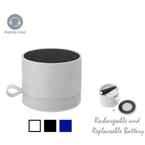 MAK Edgor - Speaker Metal. Rubber Finish Bluetooth Connection. Sound Power 3W. Rechargeable and Replaceable Battery 500 mAh
