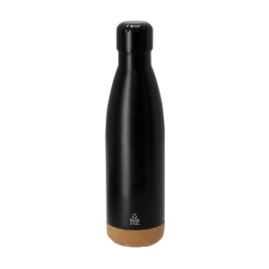 MAK Gravan - Set Insulated Bottle Recycled Stainless Steel/ Cork, 500 ml. Notepad Polyester 300D RPET/ Cork, Hard Cover, 80 Sheets. Pen Recycled Aluminium/ Cork - Img 3