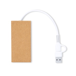 MAK Hasgar - USB Hub Recycled Cardboard 1 Hub Type C. 2 Hubs USB 2.0