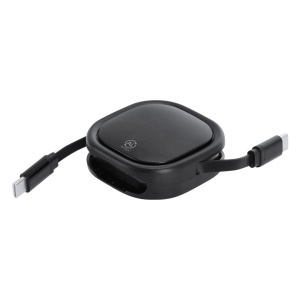 MAK Quook - Charging Cable Recycled ABS/ Recycled Aluminium Suitable for data transfer. Extendable Cable. Micro USB, Type C Connection PD 60W