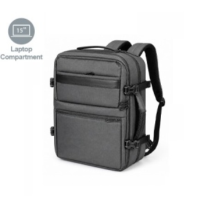 MAK Vorel - Rucsac din PU cu compartiment de călătorie de 18 L. Compartiment căptușit pentru laptop. Bretele și spate căptușite.
