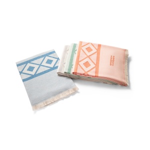 MALEK. Multifunctional bath towel (350g/m²) made of light and resistant cotton (85%) and recycled cotton (15%) - Img 11
