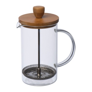MC Glass coffee/tea maker with a bamboo lid, 600 ml