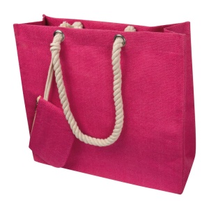 MC Sacoşă din iută cu mânere de şnur