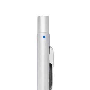 Metal retractable pen. Four refills (black, blue, red, green) - Img 3